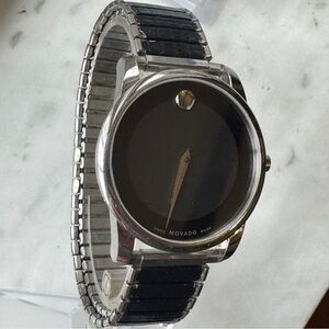 Movado Classic Mens Watch 07.1.14.1142 – Excellent Stainless Steel
